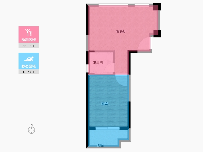 浙江省-嘉兴市-金鹏大都会-40.00-户型库-动静分区