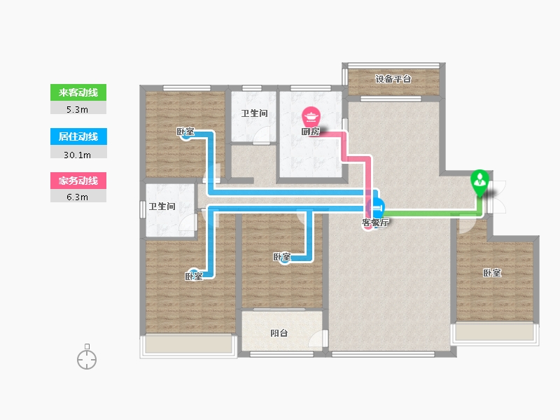 山东省-滨州市-学府名著-154.00-户型库-动静线