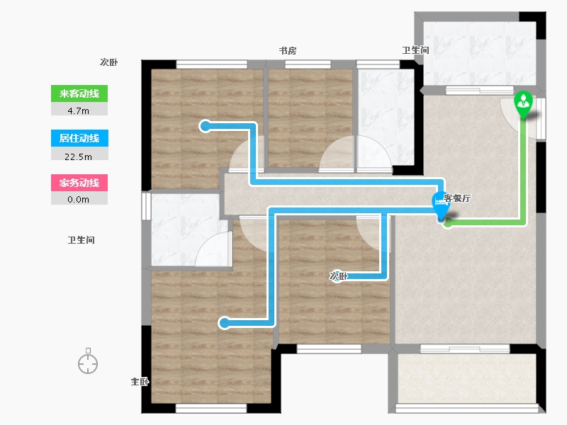 福建省-南平市-正荣·悦璟湾二期-85.99-户型库-动静线