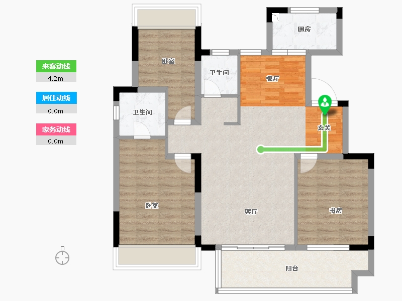 安徽省-宿州市-新华·御府-92.00-户型库-动静线