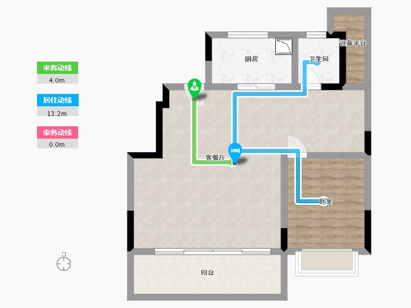 浙江省-宁波市-中交阳光城·春风景里-73.92-户型库-动静线