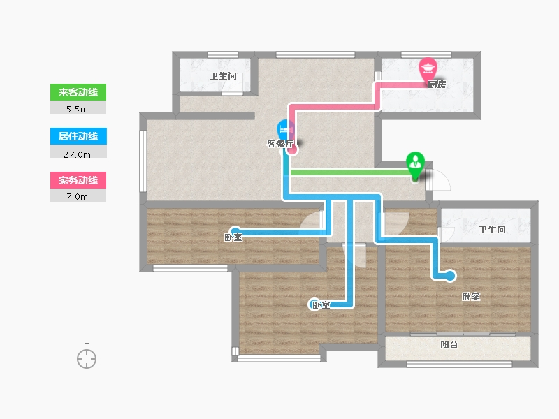 山东省-菏泽市-齐鲤万家新城-102.00-户型库-动静线