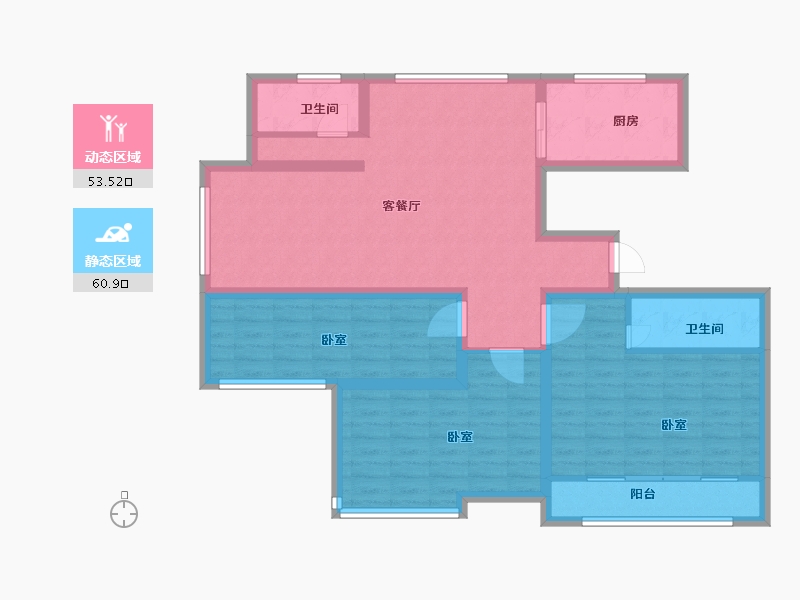 山东省-菏泽市-齐鲤万家新城-102.00-户型库-动静分区