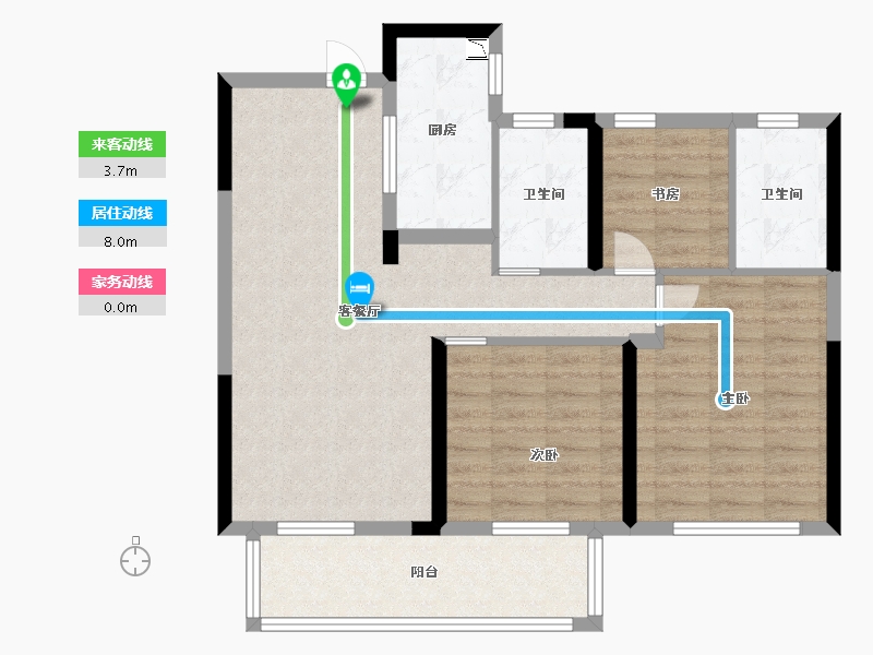 江西省-南昌市-保利锦悦-83.00-户型库-动静线