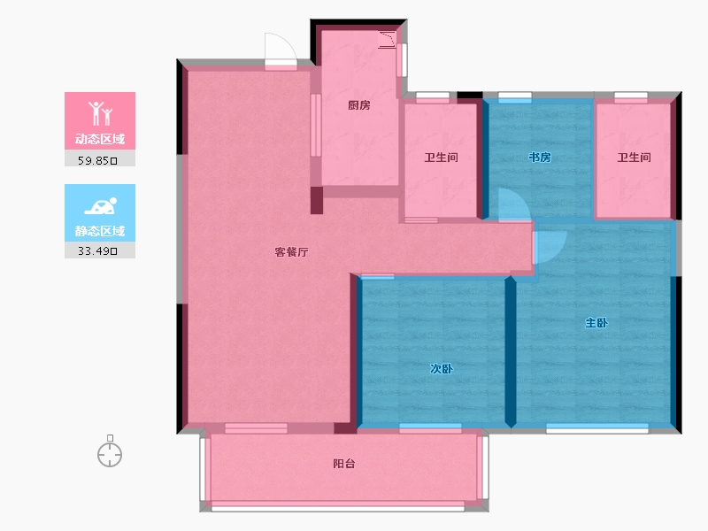 江西省-南昌市-保利锦悦-83.00-户型库-动静分区