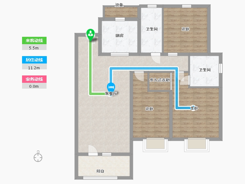 山东省-青岛市-保利天汇-102.00-户型库-动静线