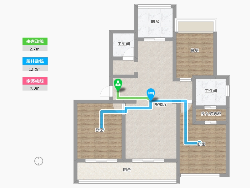 浙江省-嘉兴市-绿城乌镇蘭园-91.75-户型库-动静线