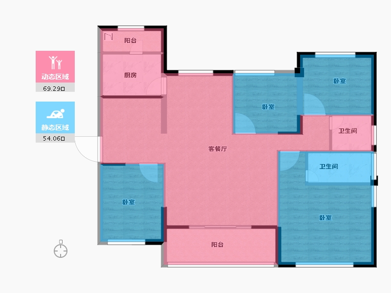 福建省-宁德市-中茵・外滩1号-112.00-户型库-动静分区