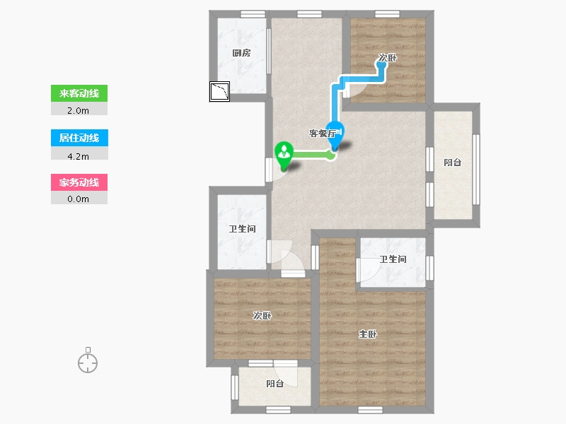 山东省-青岛市-萃英花园-78.25-户型库-动静线