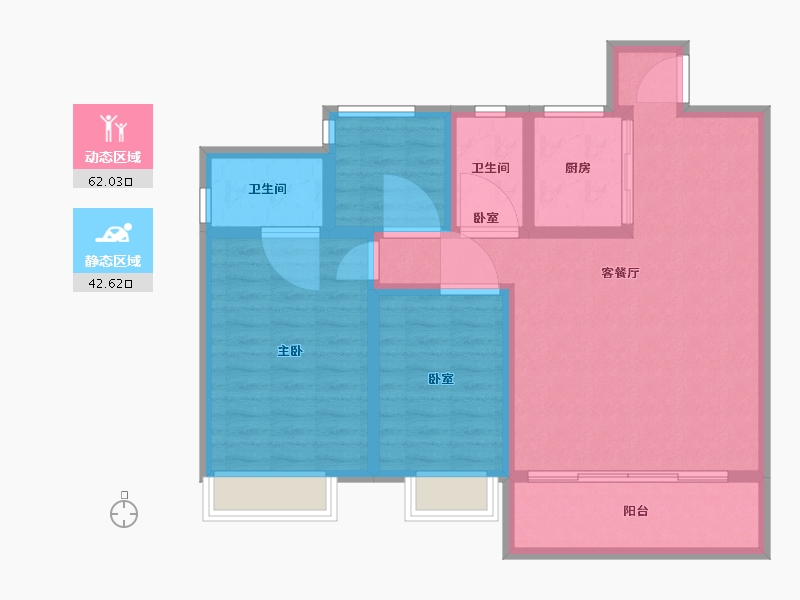 浙江省-温州市-中南漫悦湾-94.00-户型库-动静分区