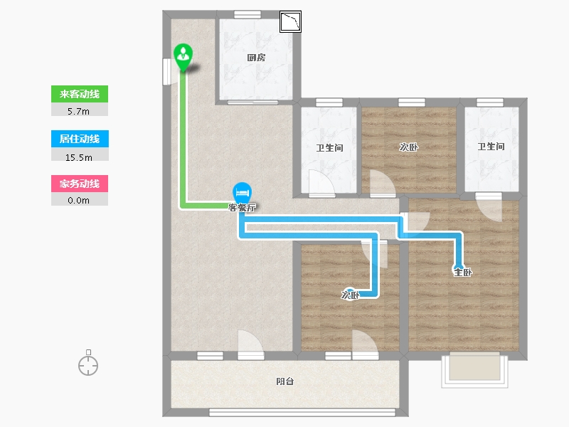 山东省-青岛市-蓝光雍锦半岛-92.00-户型库-动静线