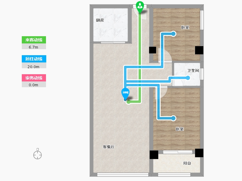 福建省-漳州市-宏都·尚城-77.00-户型库-动静线