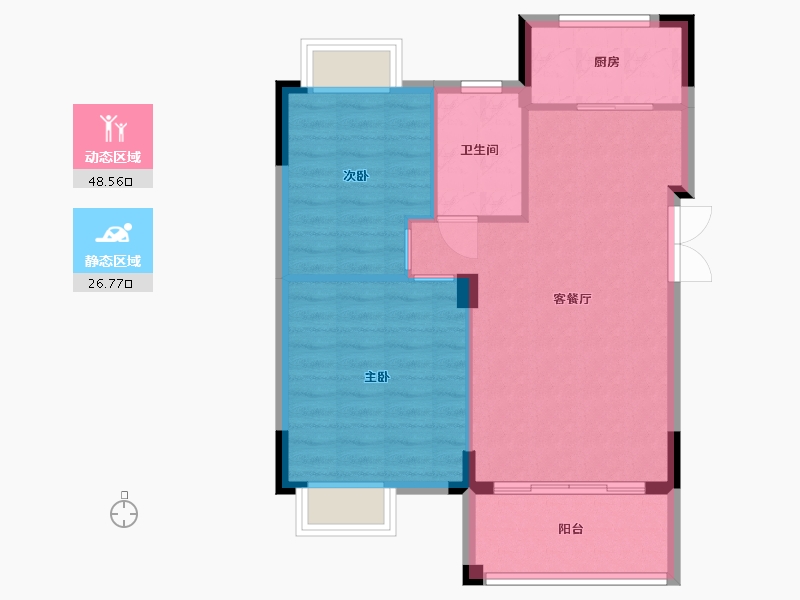 江西省-吉安市-四季花城-68.79-户型库-动静分区