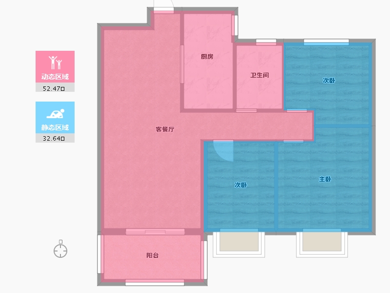 江西省-吉安市-泽盛·江南府-77.00-户型库-动静分区