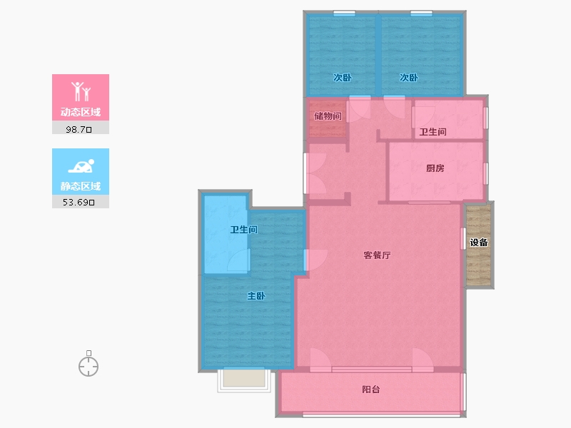 山东省-青岛市-保利天汇-142.01-户型库-动静分区