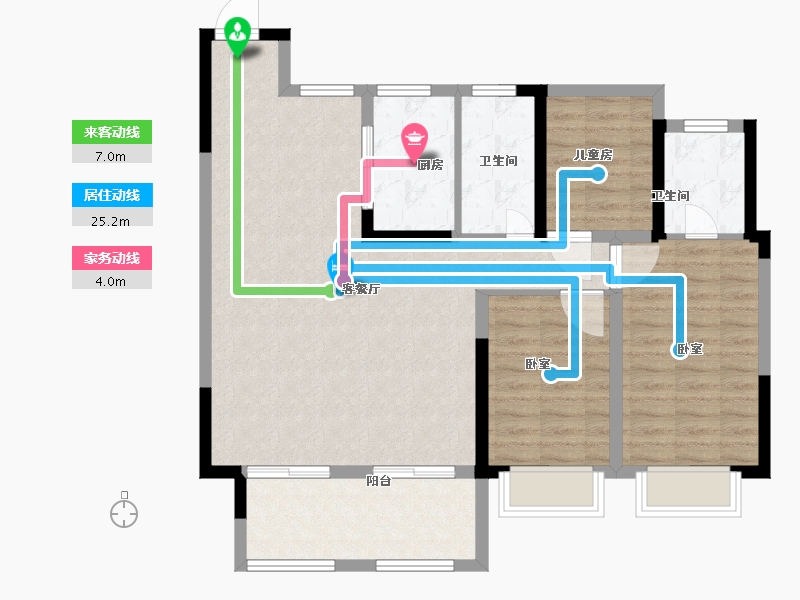 安徽省-合肥市-新城悦隽九里-96.01-户型库-动静线