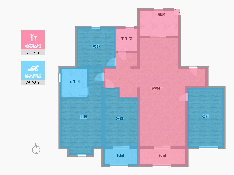 山东省-青岛市-中建锦绣城-113.99-户型库-动静分区