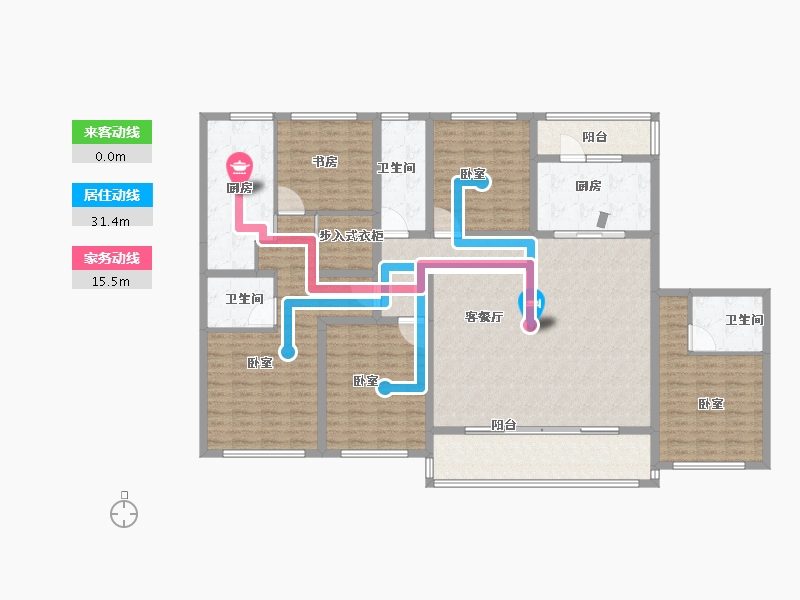 浙江省-宁波市-融创信达宁波府-172.00-户型库-动静线