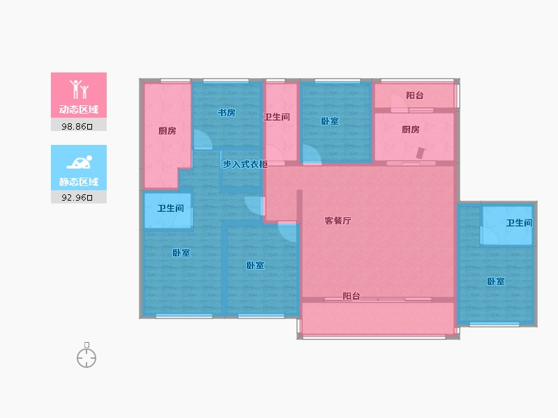 浙江省-宁波市-融创信达宁波府-172.00-户型库-动静分区