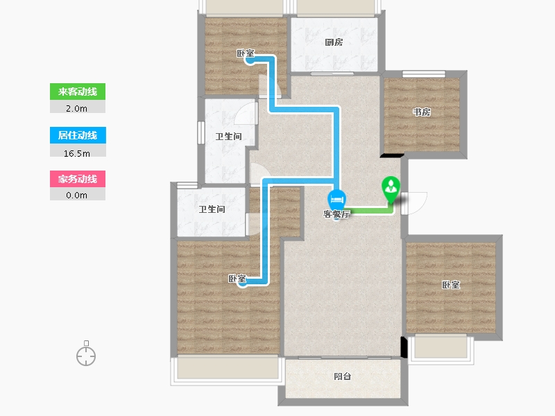 浙江省-湖州市-祥生东方樾-103.10-户型库-动静线