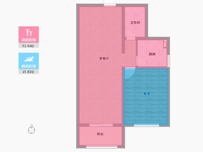 山东省-菏泽市-华瑞紫云台-61.00-户型库-动静分区