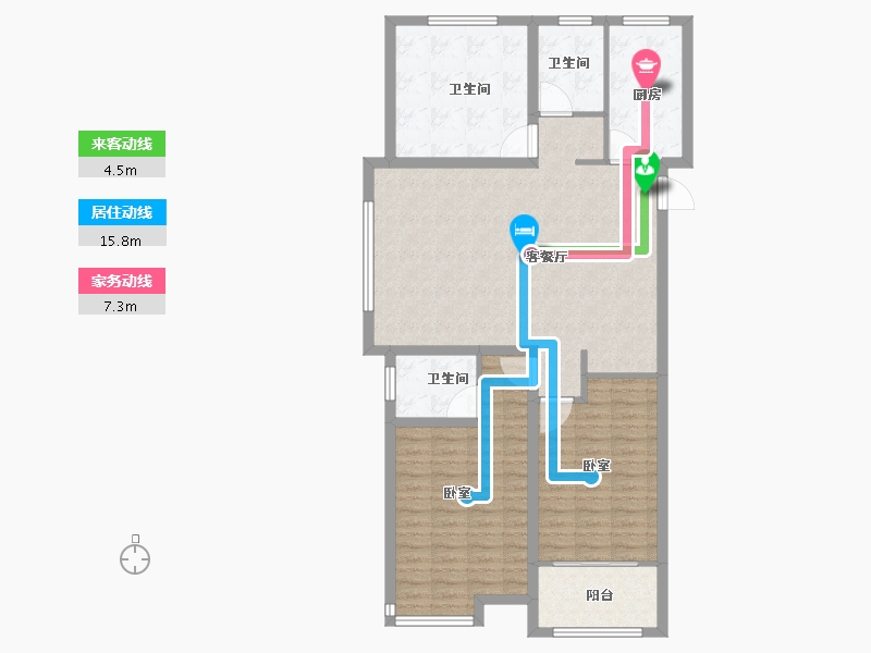 山东省-菏泽市-齐鲤万家新城-108.65-户型库-动静线