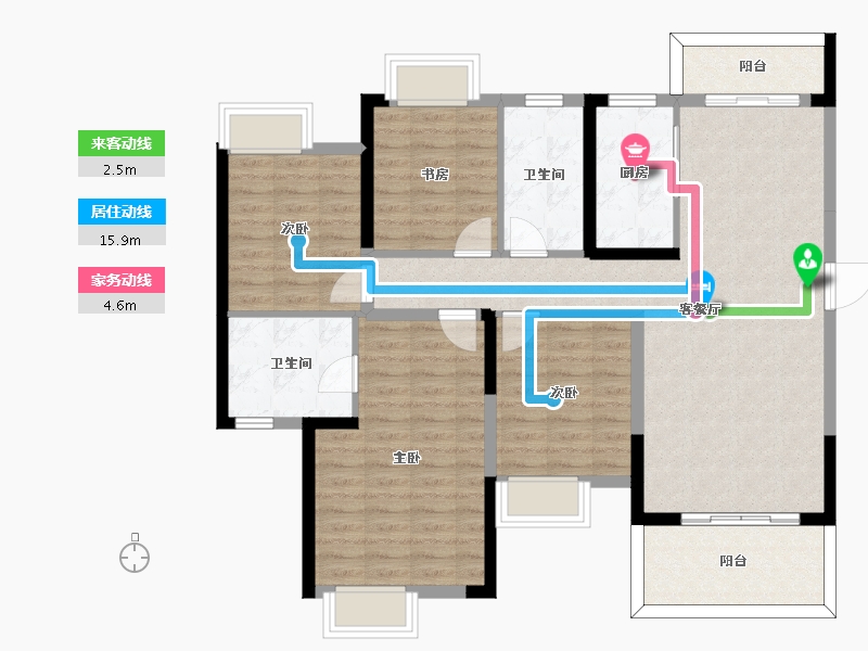 江西省-景德镇市-新力帝泊湾-109.15-户型库-动静线