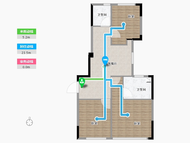 福建省-漳州市-保利李白的院子-108.00-户型库-动静线