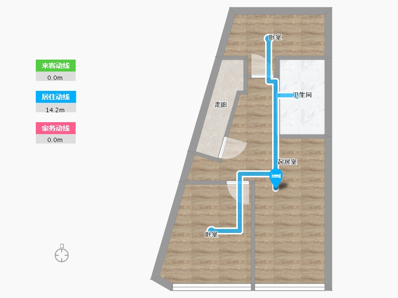 浙江省-杭州市-越秀招商云悦湾公寓-40.85-户型库-动静线