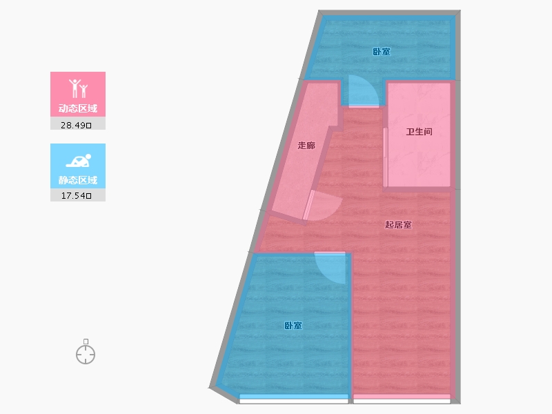 浙江省-杭州市-越秀招商云悦湾公寓-40.85-户型库-动静分区