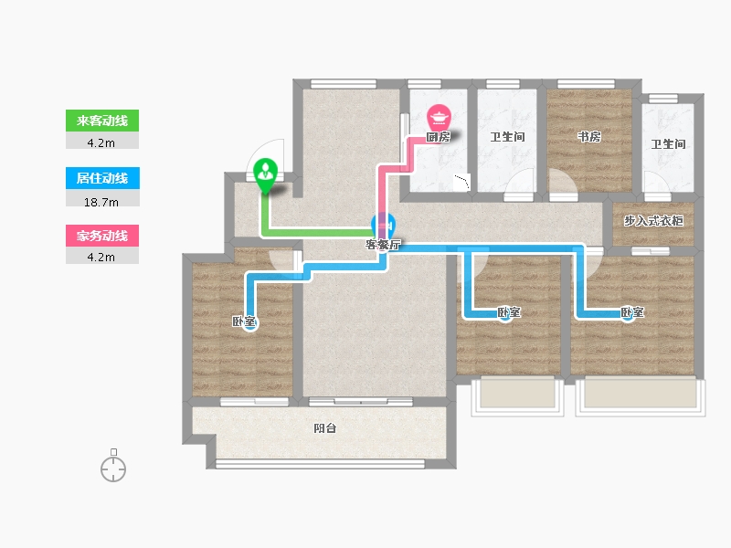 浙江省-舟山市-中梁·文澜府-98.00-户型库-动静线