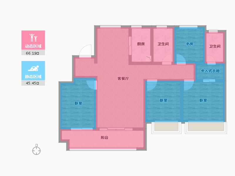 浙江省-舟山市-中梁·文澜府-98.00-户型库-动静分区