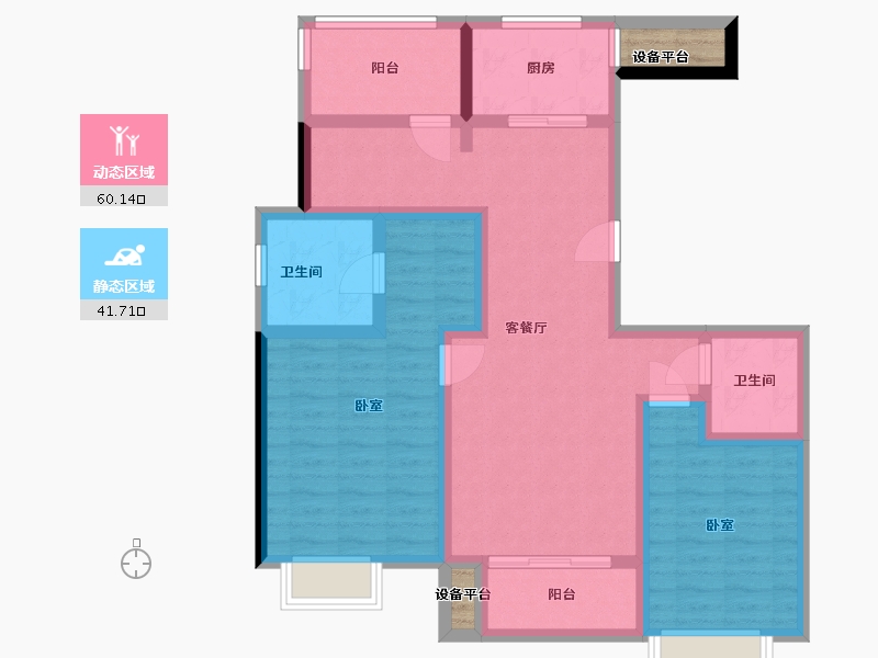 浙江省-温州市-时代·瓯海壹品-92.00-户型库-动静分区