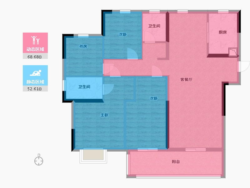 江西省-南昌市-保利锦悦-109.00-户型库-动静分区