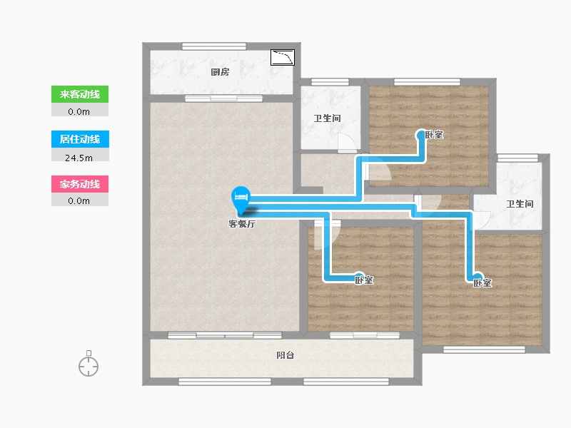 山东省-菏泽市-东翼国际-109.00-户型库-动静线