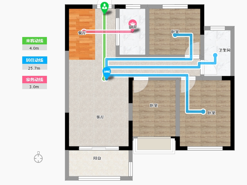 安徽省-宿州市-泗县桂花苑-82.90-户型库-动静线