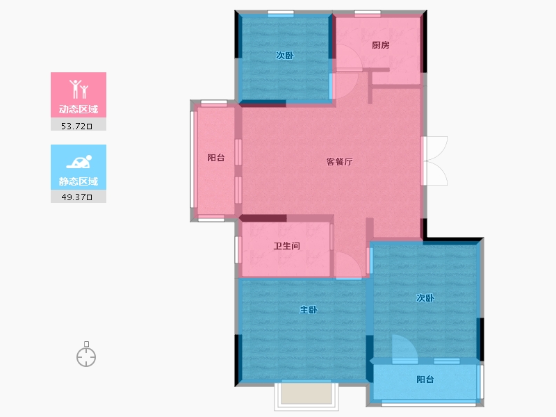 山东省-青岛市-碧海方舟-92.01-户型库-动静分区