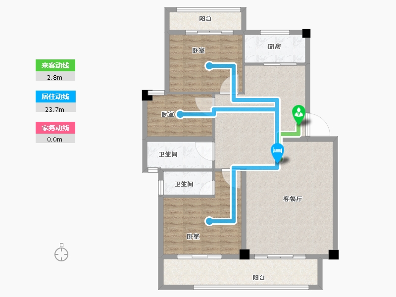 福建省-漳州市-宏都·尚城-112.00-户型库-动静线