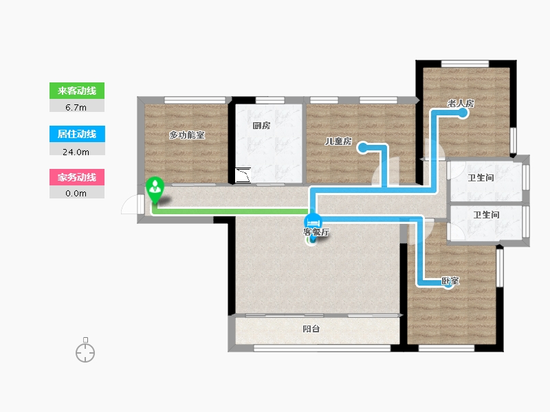 福建省-宁德市-中茵・外滩1号-93.00-户型库-动静线