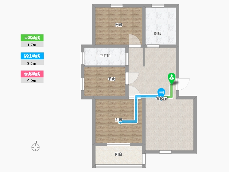 山东省-青岛市-当代华府-82.01-户型库-动静线