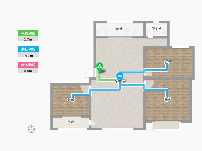 山东省-滨州市-玉龙湖畔-105.99-户型库-动静线