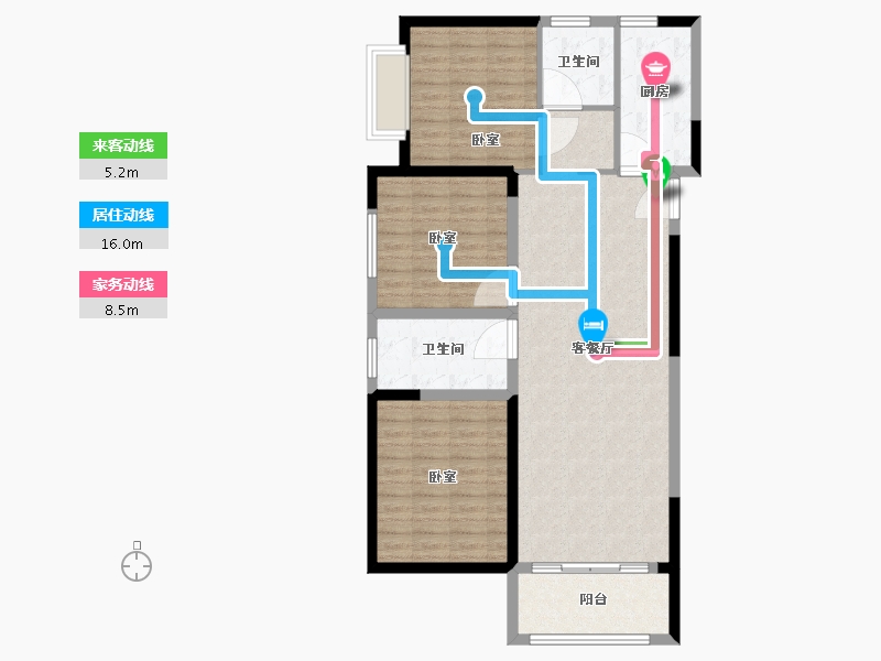 河南省-郑州市-亚星环翠居-102.01-户型库-动静线