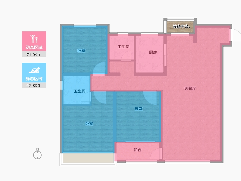 山东省-滨州市-学府名著-109.00-户型库-动静分区