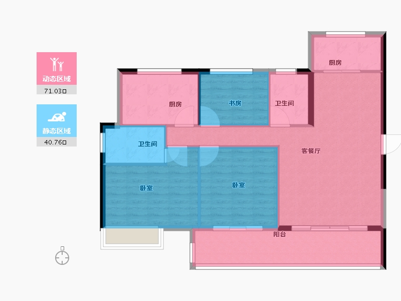 福建省-莆田市-凯天青山城峰璟-102.00-户型库-动静分区