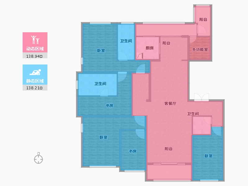 安徽省-合肥市-华润凯旋门-252.00-户型库-动静分区