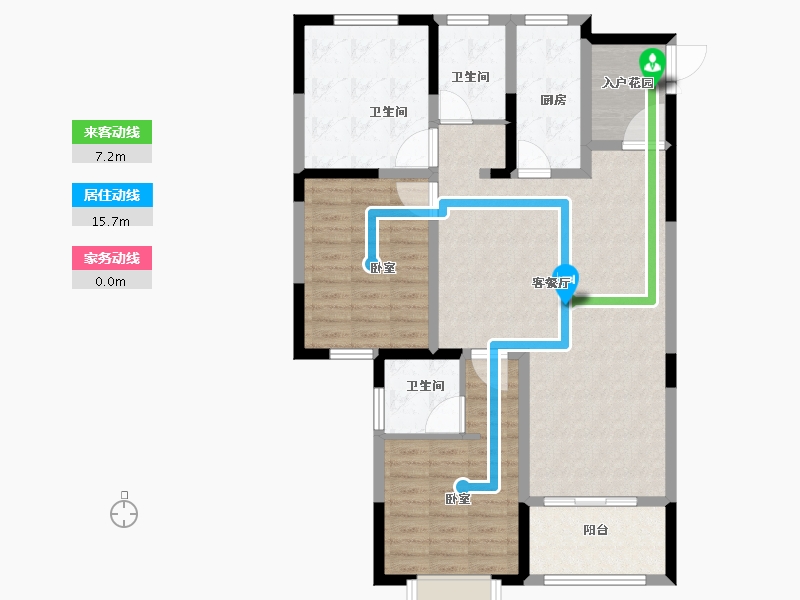 河南省-鹤壁市-合泰玺园-102.06-户型库-动静线