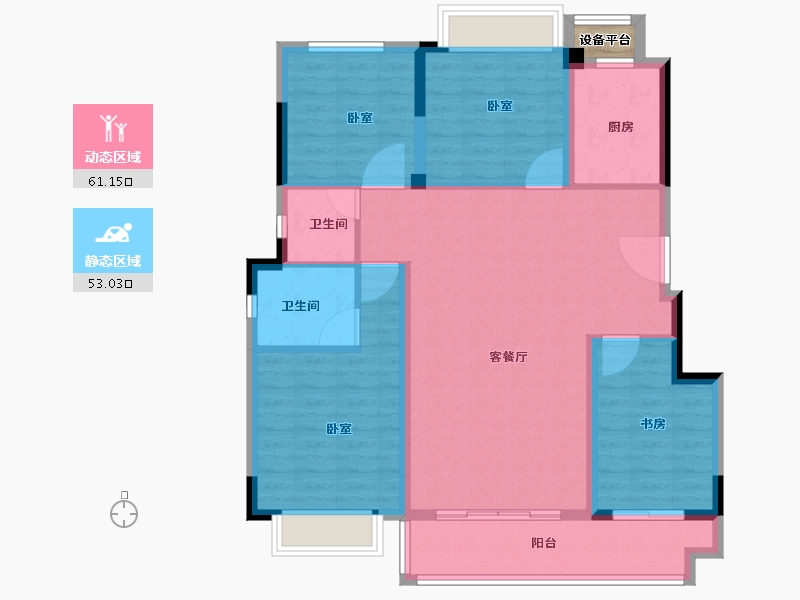 福建省-龙岩市-建发·首院-104.00-户型库-动静分区