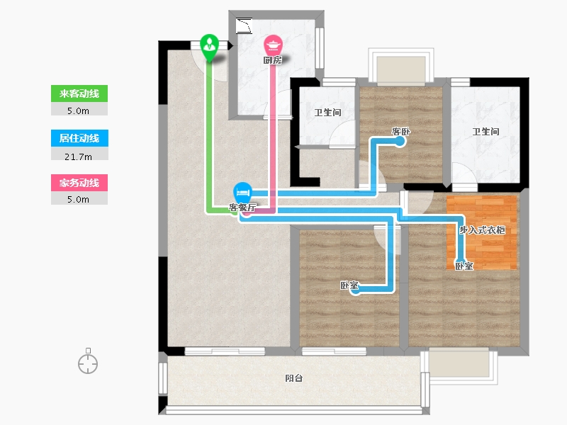 福建省-莆田市-玖玺·正荣府2期-88.00-户型库-动静线