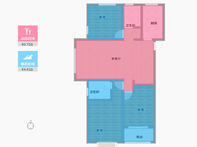 山东省-菏泽市-菏泽佳和广场-112.20-户型库-动静分区