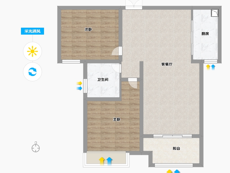 山东省-济南市-凤凰国际-79.99-户型库-采光通风